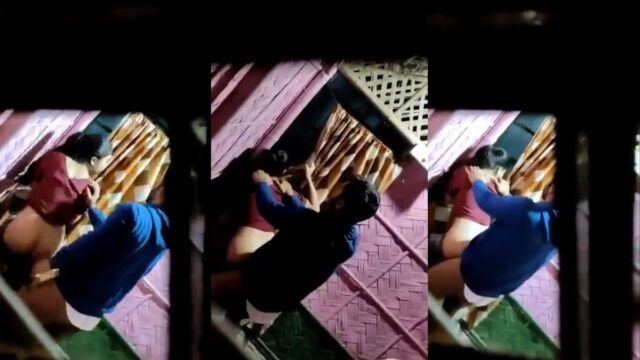Husband caught wife fucking lover and made her sex video