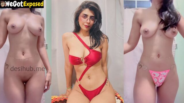 Aqsa Pervaiz Hot Pakistani Model Fully Nude Strips Panties Rubs Wet Pussy Moans Tight Body