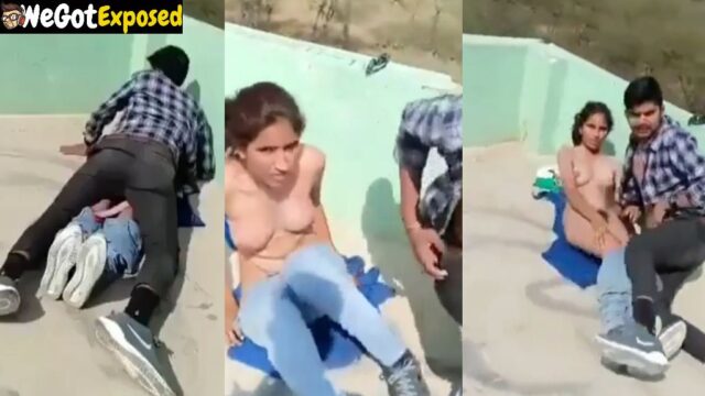 Gujarati College Couple Sex on Terrace Caught by Professor
