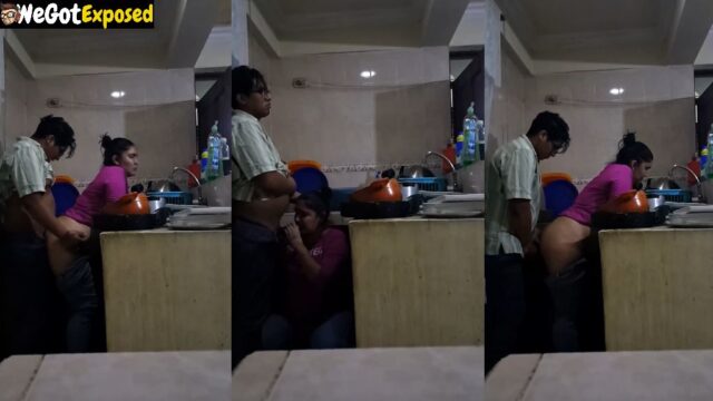 Indian Maid Aunty Hard Fucked In Kitchen MMS Video