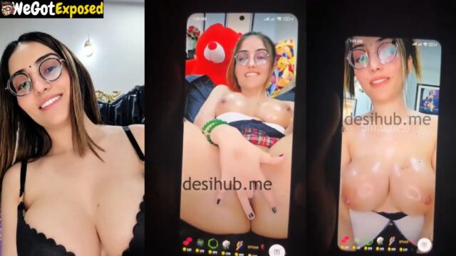 Mishoo Khalifa Makes Big Boobs Bounce and Fingers Her Spread Pussy Live on Tango
