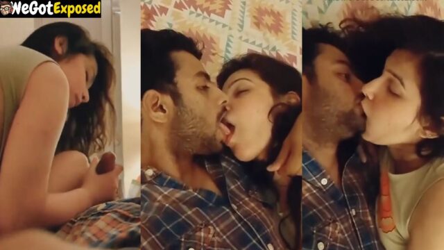 Cute NRI Girl Hot Tongue Kissing and Milking Dick