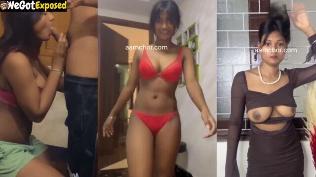 Big Ass Desi Baddie Leaked Sex Tape with Teasing Blowjob and Hard Doggy Fuck