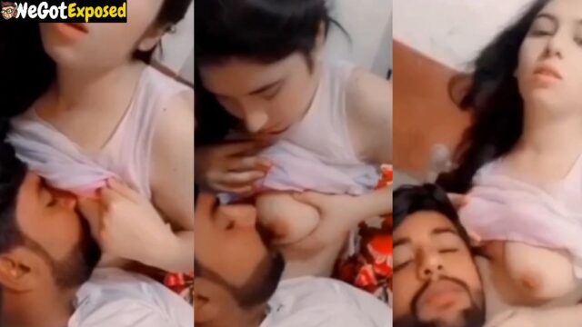 Young Lahori Girl Shazia’s Cute Boobs Sucked by Lover MMS